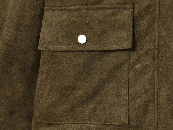 Oversized black varsity bomber in premium faux leather with clean minimalist lines