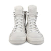 Men's Korean Canvas High-Top Sneakers in Ninja Black - Handmade, Comfortable, Rubber Sole - Sizes 35 to 44