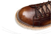 Classic British-Style Leather Boots for Men in Coffee, Mid-Calf Design, High-Quality Leather, Retro Fashion, Medium Heel.