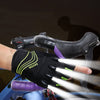 LED Illuminated Fingerless Adventure Gloves in Black for Outdoor Activities & Work - Unisex Sizes S-XXL, Ideal for Camping, Hiking, & Night Tasks
