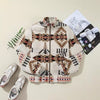 Stylish Geometric Print Women's Thermal Jacket - Apricot - Polyester - Western Pattern - Winter Fashion - Stand Collar - Warm and Chic