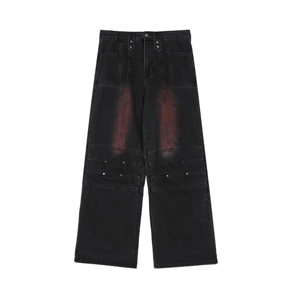 Classic Straight-Cut Black Jeans for Men - Casual Style