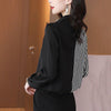 Trendy Korean-Inspired Striped Color Mix Shirt - Women's Fashion Icon