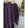 Casual Japanese-Korean Style Women's Round-Neck Sweater