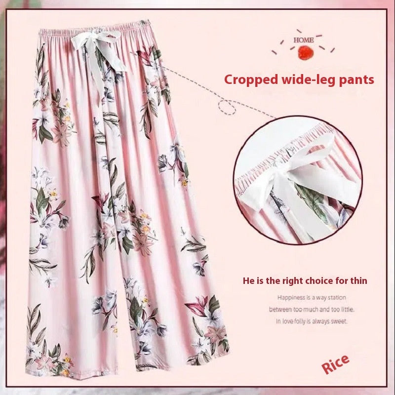 40 Cotton Silk Pajama Pants Summer Women