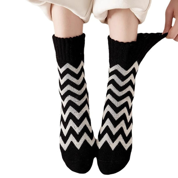 Winter Fleece-Lined Warm Socks for Women in Various Colors