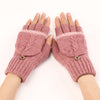 Warm & Stylish Wool Fingerless Gloves for Women - Touch-Screen Compatible