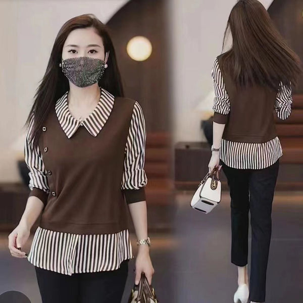 Chic Western-Style Ladies' Shirt, Slim Fit, Various Colors & Sizes