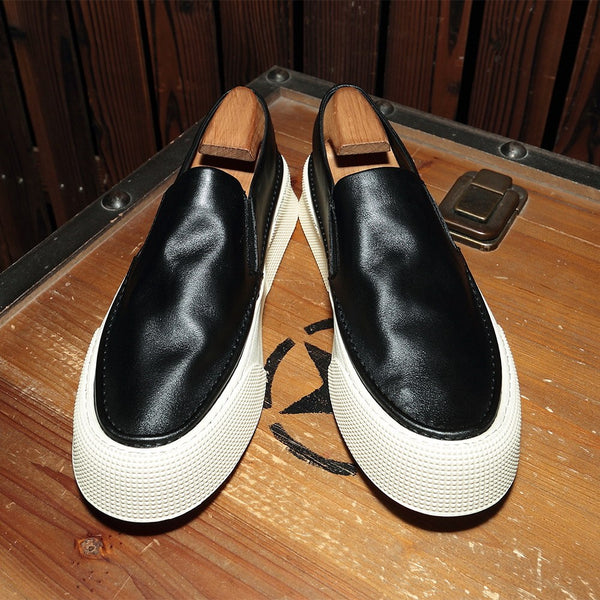 Men's Black Breathable Loafers - Summer Style & Comfort