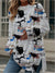 Stylish Art Print Tee for Women - Round Neck, Casual Fit, Japanese & Korean Fashion, Polyester, White Tee - Slim & Chic Look