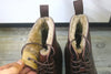 Men's Trendy Martin Leather Boots in Black or Brown - Stylish Cotton and Wool Boots with Sturdy Rubber Sole - Sizes 38-44