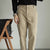 Americana Retro Cotton-Stretch Denim in Khaki Brown White - Men's High-Waisted Fashion Jeans - Comfortable & Stylish Choice