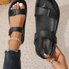 Comfortable Velcro Sports Sandals in Black for Casual Beach & Fashion Outfits