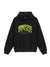 Street Style Cotton Hoodie with Letter Print, Black - Trendy Urban Wear Sweatshirt - Unisex S-XL Fit