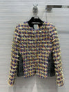 Chic Patchwork Woven Jacket with Fragrance Pattern in Picture Color - Celebrity Style Fashion for Unbeaten Comfort.