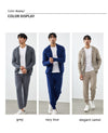 Deluxe Cashmere Men's Hooded Cardigan - Winter Style Eco-Friendly Warm Men's Fashion
