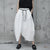 Breathable White Linen Culotte Pants, Wide-Leg Style, Hemp Material, Women's Casual Wear