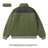 Men's Berber Fleece Cotton Winter Coat in Black - Men's Winter Outerwear