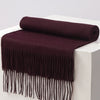 Luxurious Unisex Wool Scarf for Autumn & Winter - Solid Colors