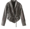 Chic Faux Leather Retro Style Jacket for Women - Versatile & Fashionable Outerwear in Various Colors & Sizes