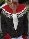 Stylish Winter Totem Cardigan for Women - Warm Single-breasted Sweater