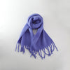 Winter Women's Cashmere-Like Tassel Scarf in Solid Colors - Soft Polyester Warmth - Fashion Accessory for Women