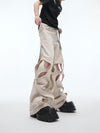 Vintage Style Men's Cotton Overalls in Black. Comfort Fit, Durable Fabric, Unique Cone Leg Opening. Perfect for Casual Wear.