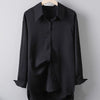 Trendy Patterned Loose Fit Top, Long Sleeve Button Print, Polyester, Women's Fashion, Casual & Office Wear, Sizes S-2XL.