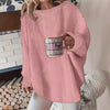 Cozy Loose Pullover Sweater | Plus Sizes, Polyester, Winter Fashion