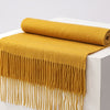 Luxurious Unisex Wool Scarf for Autumn & Winter - Solid Colors