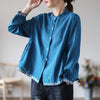 Bohemian Linen Cardigan with Vintage Embroidery in Various Colors