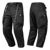 Men's Waterproof Cargo Pants, Black Outdoor Trousers, Versatile Polyester Hiking Gear