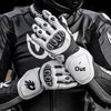 Premium Long Carbon Fiber Motorcycle Gloves in Warrior Black for Maximum Protection and Style