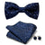 Elegant Men's Floral Bow Tie Set, Premium Polyester Accessories