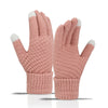 Windproof Fleece-Lined Cycling Gloves for Cold Weather, Touchscreen Functionality, Multiple Colors, Cozy Cashmere Blend