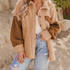 Elegant Women's Camel Lamb Wool Winter Coat, Stylish Mid-Length Coat for Autumn & Winter