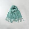 Winter Women's Cashmere-Like Tassel Scarf - Solid Color Variety