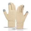 Windproof Fleece-Lined Cycling Gloves for Cold Weather in Various Colors, Touchscreen Compatible.