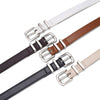 Y2K Styled Multicolor Slim Waist Belt for Women - Versatile PU Leather Belt with Pin Buckle, Ladies Fashion Accessory.