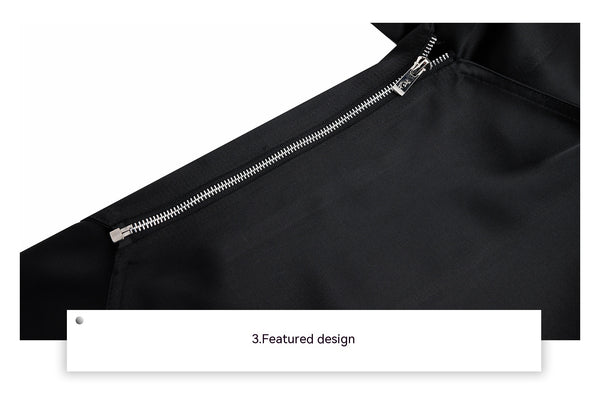 Tailored Loose-Fit Zip Suit Pants in High Industry Fashion