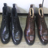 Men's Trendy Martin Leather Boots in Black or Brown - Stylish, Durable Cotton & Wool Winter Footwear for Men.