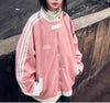 Trendy College-Style Loose Fit Baseball Jacket for Design-Savvy Women