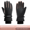 Winter Fleece-Lined Cotton Gloves for Biking & Climbing, Free Size, Heat Retention - Outdoor Winter Gloves