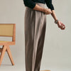 Classic Double-Pleated Wool Business Casual Trousers in Brown, Gray, and Khaki - Men's Fashion.