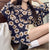 Trendy patterned loose fit top for women - polyester fabric - button printing - long sleeve - stylish and versatile - available in multiple sizes.