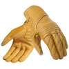Premium Retro Leather Motorcycle Riding Gloves in Yellow, Black, and Brown - Fall-proof, Waterproof Racing Accessories