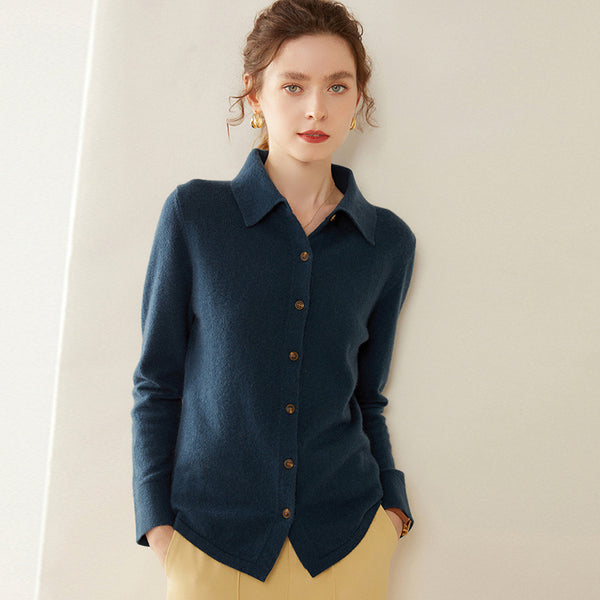 Chic Slim-Fit Knitted Sweatshirt in Vibrant Colors - Cashmere Fabric - Women's Sweater - Sizes S-XXL - US Sizes Available