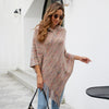Chic Striped Tassel Cape & Shawl for Women in Multicolor - Elegant fashion accessory for warmth and style