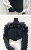 Flirty Off-Shoulder Chiffon Top in Lantern Sleeve Design, Various Colors and Sizes