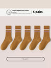 Breathable, Pure Cotton Sports Socks for Men, Mid-Calf, Plus Size